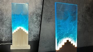 Epoxy Resin Lamp with Smoke Effect - Resin Art