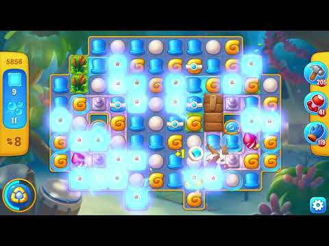 Fishdom 5856 Hard Level - 15 moves - NO BooSTERS