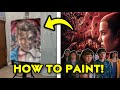 How I Made My Stranger Things Painting