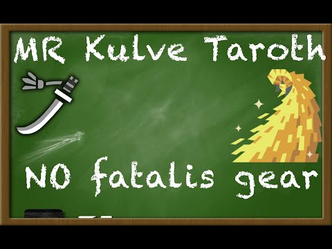 How to solo MR Kulve Taroth with Longsword (NO fatalis gear) | Kulve Taroth LS Guide