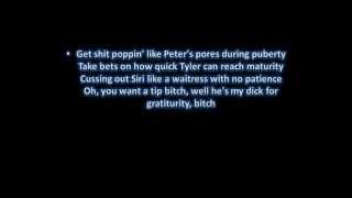 Tyler The Creator ft. Hodgy Beats- Jamba - Lyrics-HD Sound