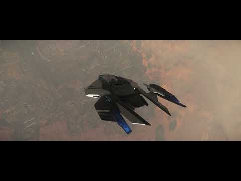 Star Citizen 3.7.1 Hurston and Lorville landing in RSI Mantis