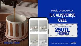 Mobil Uygulamaya Özel İlk Alışverişte 250 TL İndirim! 🛍️