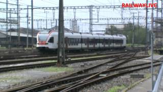 preview picture of video 'Regular Ticino Lombardia ETR 150 in Chiasso (HD)'