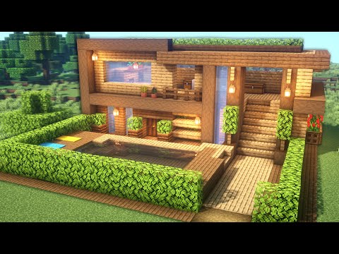 Minecraft: Casa Perfecta para Survival | Tutorial Casa Minecraft de Madera Grande