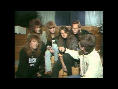 Europe - Interview @ Gig TV Show 10th January 1989 HD