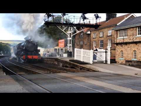 6046 S160 USA at Grosmont (3 wheel slips)