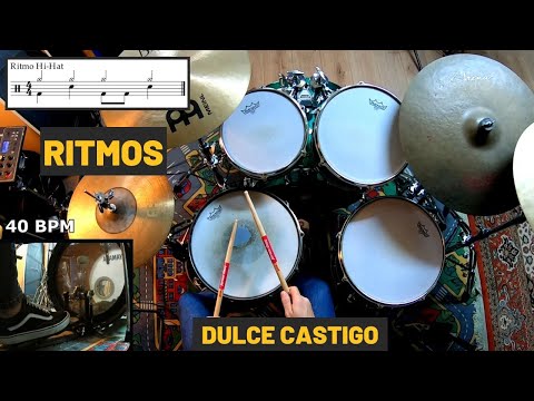 RITMOS de DULCE CASTIGO en BATERÍA – Los Suaves (10 Ritmos Fáciles)