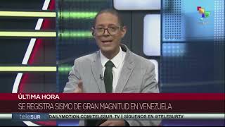 Ocho horas de transmisión de Telesur el 24 de junio de 2026 tras dos terremotos en Venezuela