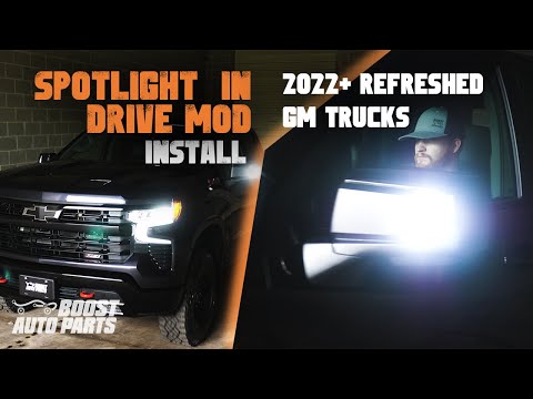 2022-2026 GM Mirror Spot Light in Drive Mirror Mod - Silverado & Sierra 1500/2500/3500 Refreshed