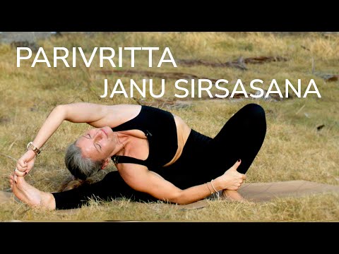 Parivritta Janu Sirshasana - gedrehte Kopf zu Knie Haltung | 30min Yoga Praxis