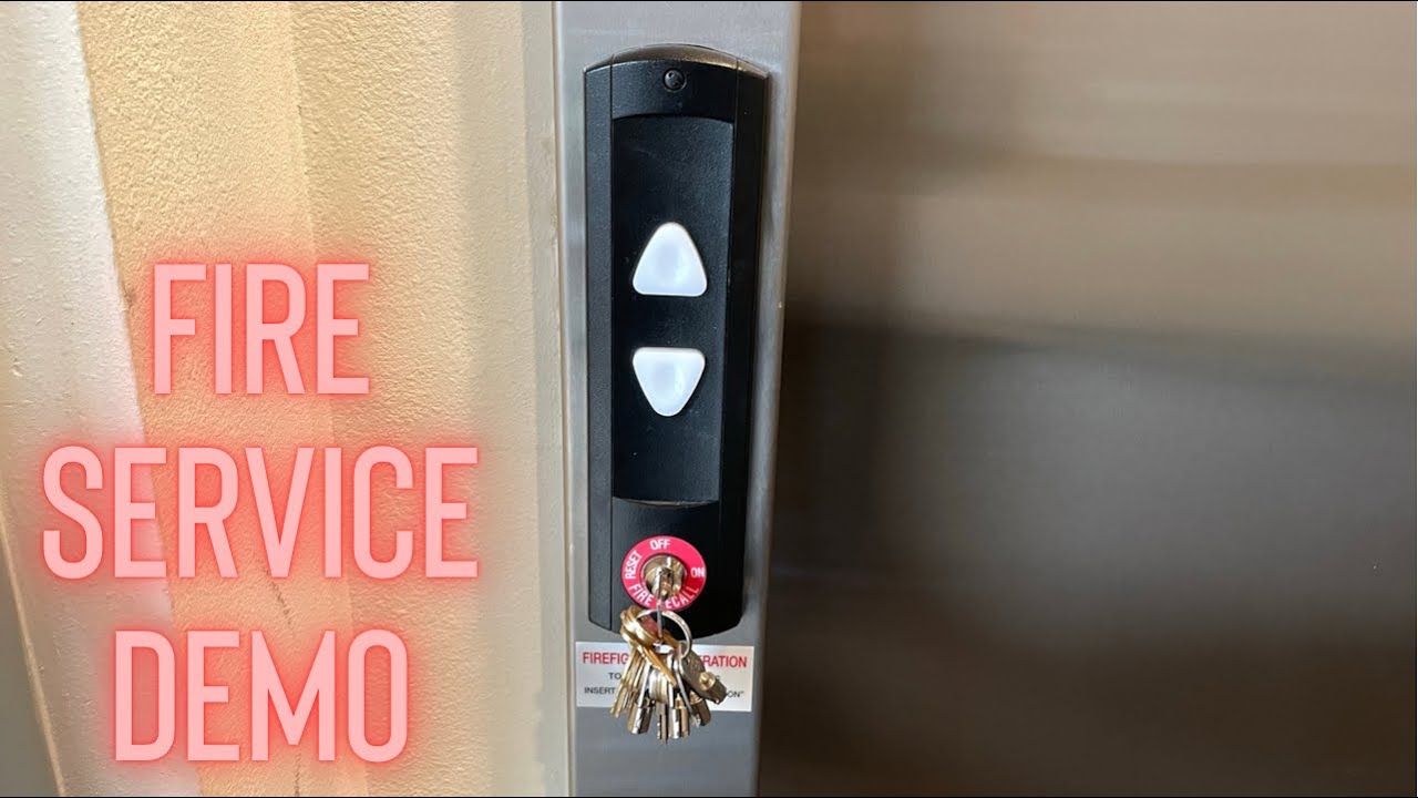 Fire Recall Demo on a Schindler 330A Elevator!