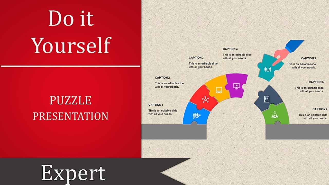 How to create puzzle circle infographic in Microsoft PowerPoint