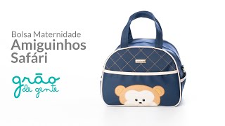 BOLSA MATERNIDADE AMIGUINHOS SAFÁRI | GRÃO DE GENTE