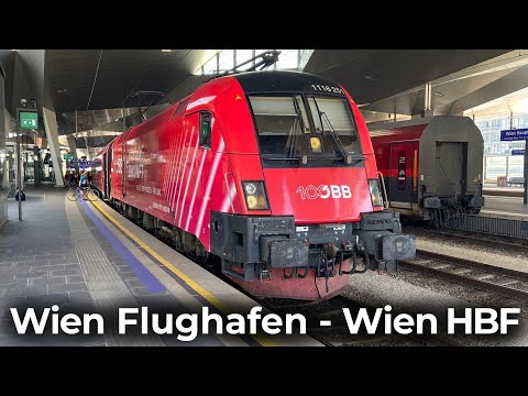 ÖBB RailJet im Herzen Österreichs | 4K Führerstandsmitfahrt: Wien Flughafen - Wien HBF | Taurus 1116