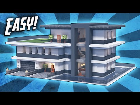 Minecraft: How To Build A Modern Mansion House Tutorial (#42)