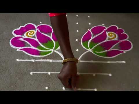 2026 New year special rangoli design || 2026 muggulu || happy new year ||