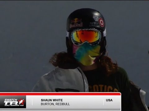 Shaun White practicing his winning Olympic Halfpipe Run in NZ
