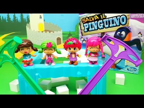 LE AMICHE DEL CUORE PINYPON GIOCANO A "SALVA IL PINGUINO" - Giocattoli , sfida per bambini