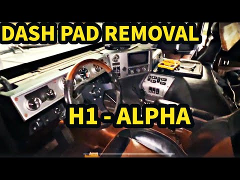Hummer H1 Alpha Dash Removal - Upper Dashboard Pad Removal