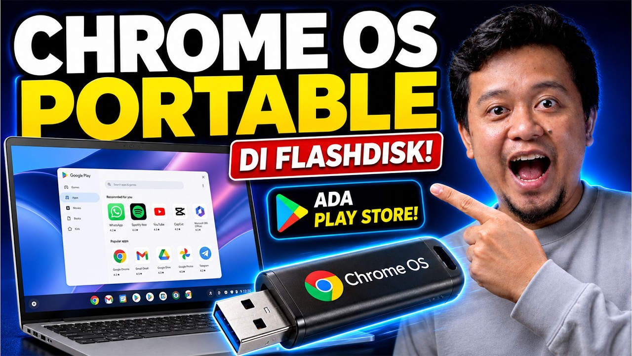 AMAZING! Cara Install CHROME OS Di FLASHDISK SUPPORT PLAYSTORE DLL