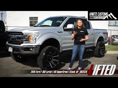 2018 Ford F-150 Lariat, 6" Lift, 22x12's Krietz Customs