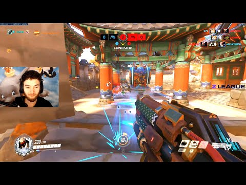Dafran Hitscan Main Soldier 76 gameplay - Overwatch Season 32 Top 500