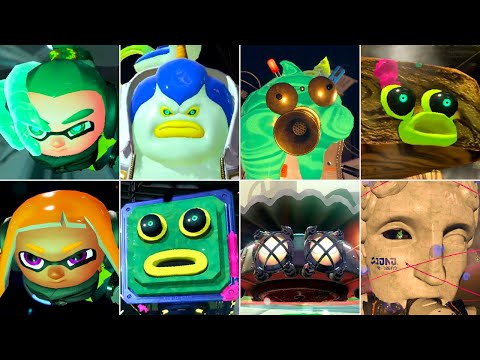 Splatoon 2 Octo Expansion - All Bosses + Cutscenes