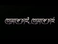 TOMAKE CHAI (তোমাকে চাই) black screen LYRICS status- whatsapp status GANGSTER - Arijit Singh