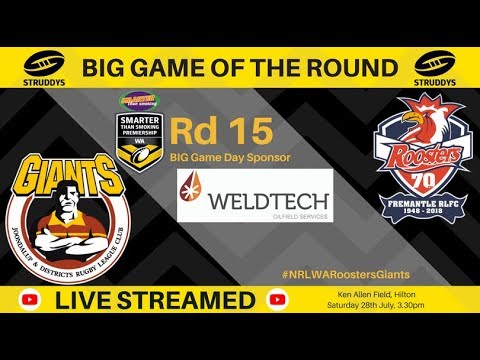 WA Smarter Than Smoking Premiership 2018 Round 15 - Roosters v Giants