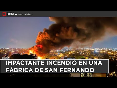 SHOCKING EXPLOSION in SAN FERNANDO: a BEAUTY PRODUCTS FACTORY CATCHES FIRE
