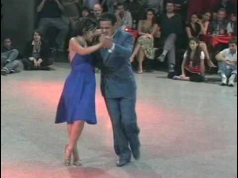  Fabian Peralta  and  Virginia Pandolfi  are  dancing  to  the  tango  "  Alma en Pena  "