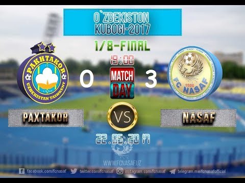 O'zbekiston kubogi doirasiidagi Paxtakor - Nasaf o'yini 1-taym 19:00