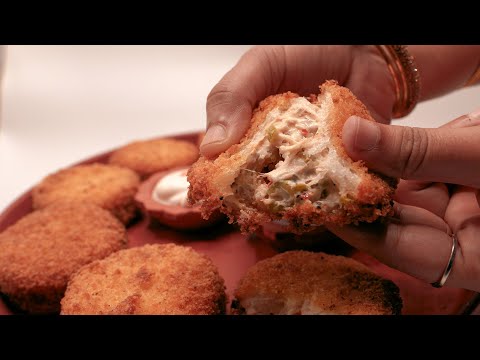 How To Make Crispy Chicken Patties At Home | Restaurant Style | Khaana
