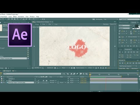 After Effects Tutorial Vintage Logo Reveal Animation in Adobe After Effects
