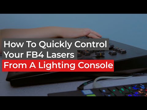 How to Control Lasers From a Lighting Console | Pangolin FB4 Quick Setup Guide