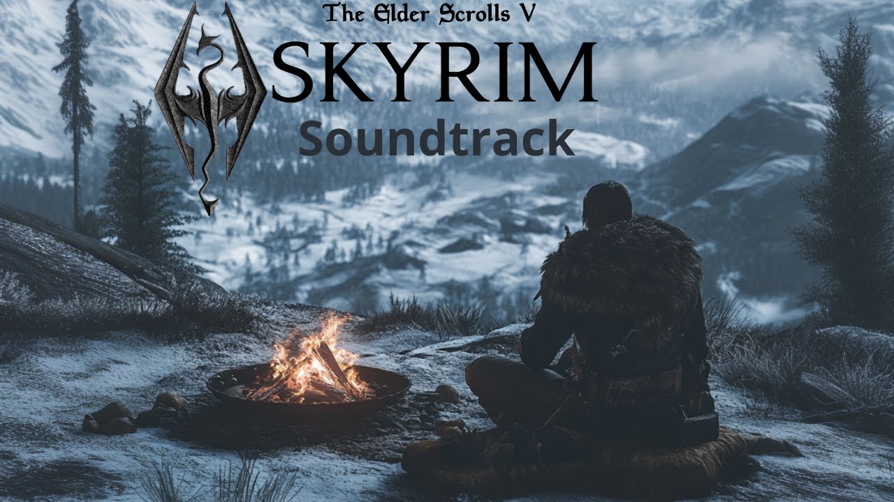 Skyrim - From Past to Present: Relax & Study | Soothing Campfire Ambience