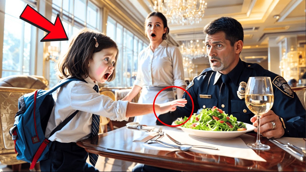 A Girl Shouts "Don’t Eat That!" A Police Freezes When He Finds Out Why!