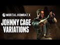 Johnny Cage Variations Official Breakdown Mortal Kombat X