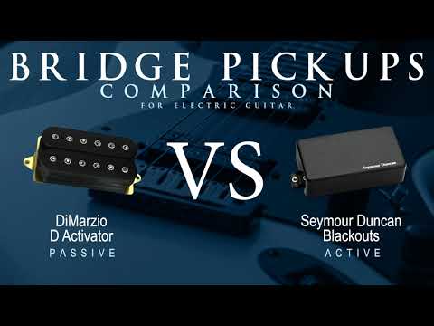 DiMarzio D ACTIVATOR vs Seymour Duncan BLACKOUTS - Bridge Pickup Guitar Tone Comparison Demo