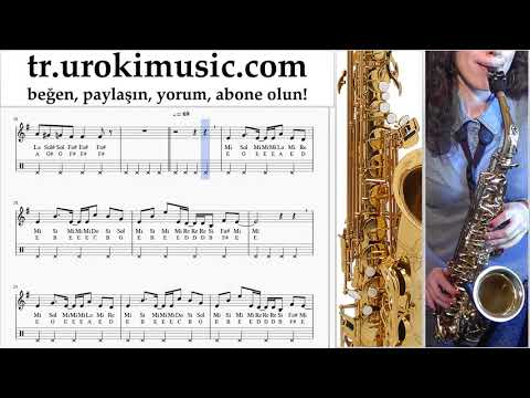 Saksafon tenor dersleri Axel F - Crazy Frog Notalar Eğitim um-i723