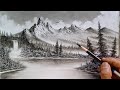 Pencil drawing landscape nature scenery easy ways //