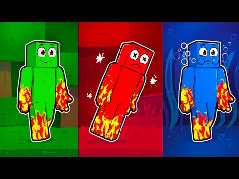 Minecraft But Any Color You Touch, You DIE