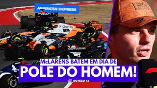 Verstappen é Pole em Dia de Batida das McLarens | PC | GP dos ESTADOS UNIDOS (2025)