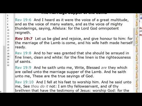 THE REVELATION OF JESUS CHRIST IN THE BRIDEGROOM MARRIAGE OF THE LAMB THE BRIDE IS HIDDEN