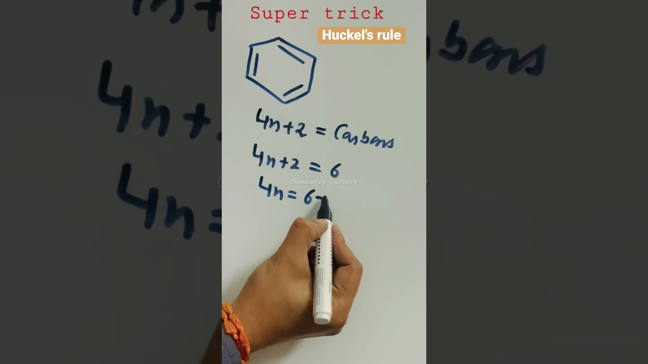 Huckel rule super trick video -2 ; why Benzene is aromatic?