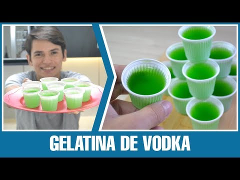 Como Fazer - Gelatina de Vodka (Jelly shots)