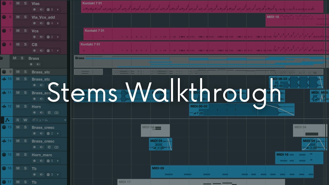 【DAW View】Stems Walkthrough | Sketch1