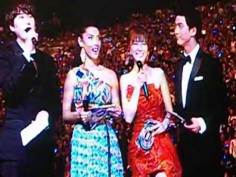 130309 Music Bank in Jakarta - Kyuhyun dance Loving U and sing a song Eru (Fancam)