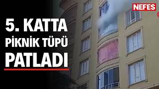 Siirt'te apartmanın 5. katında piknik tüpü patladı